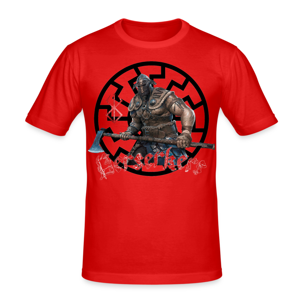 Männer Gildan Heavy Kurzarm T-Shirt Streetwear Berserkers - Rot