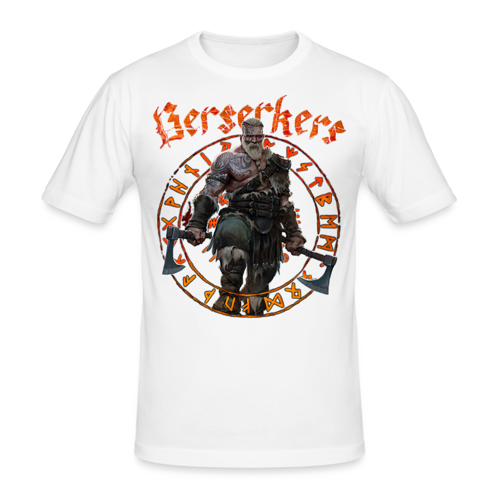 Männer Gildan Heavy Kurzarm T-Shirt Streetwear Berserkers - weiß