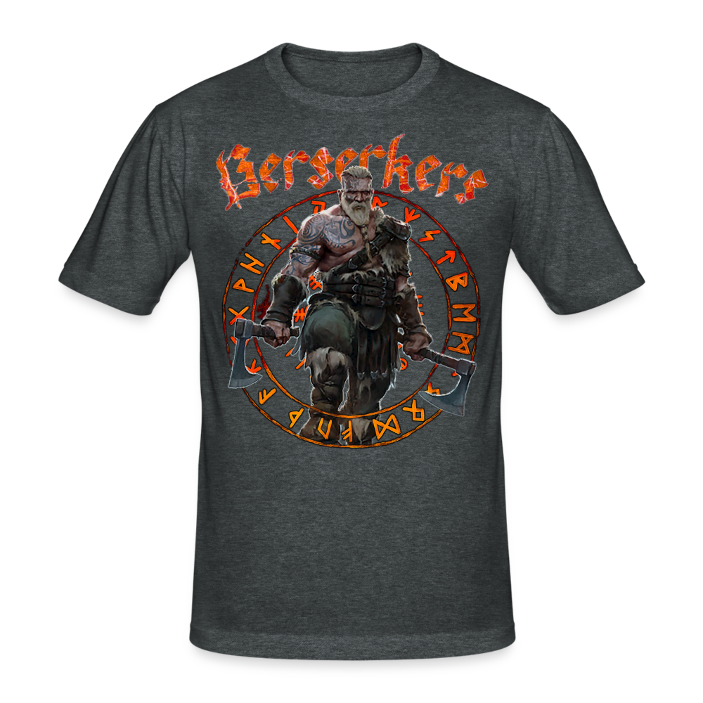 Männer Gildan Heavy Kurzarm T-Shirt Streetwear Berserkers - Dunkelgrau meliert