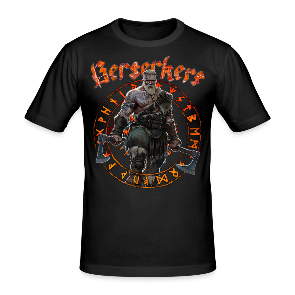 Männer Gildan Heavy Kurzarm T-Shirt Streetwear Berserkers - Schwarz
