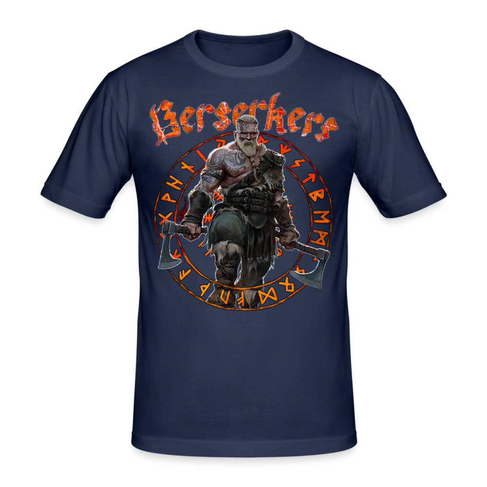 Männer Gildan Heavy Kurzarm T-Shirt Streetwear Berserkers - Navy