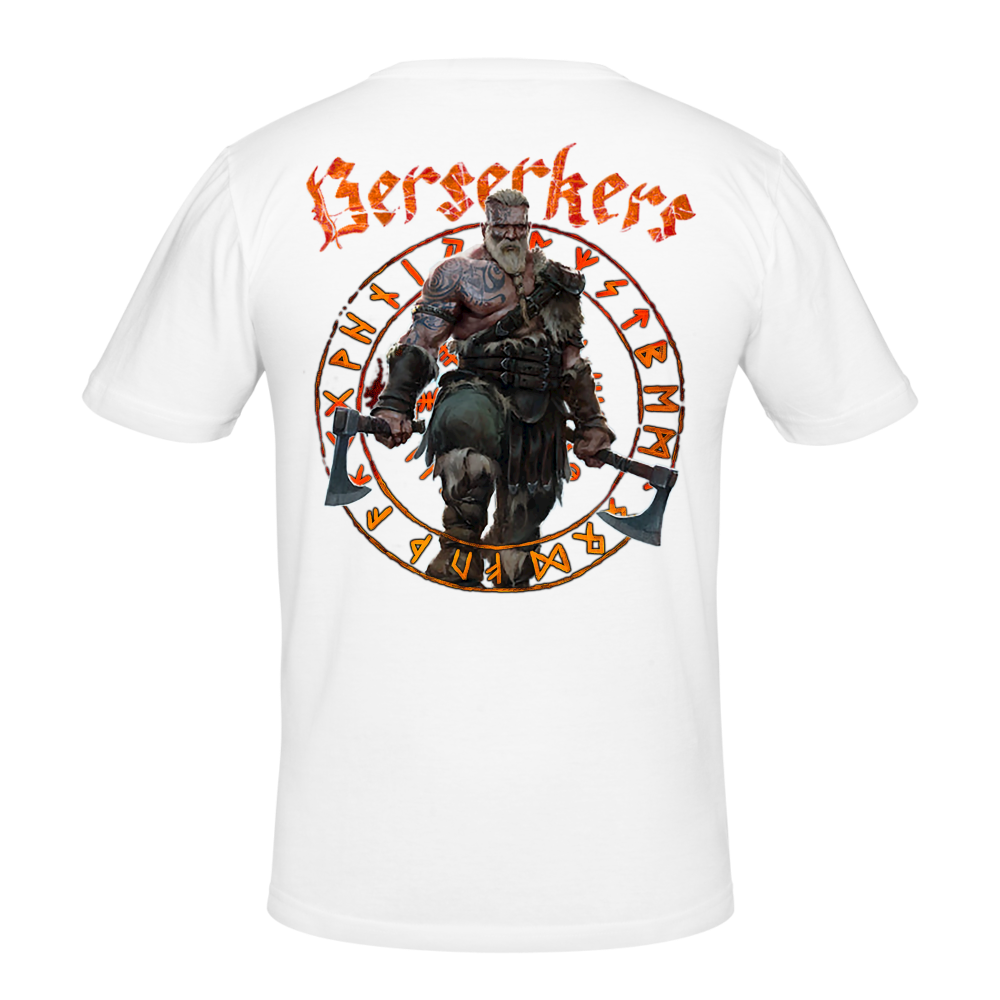 Männer Gildan Heavy Kurzarm T-Shirt Streetwear Berserkers - weiß