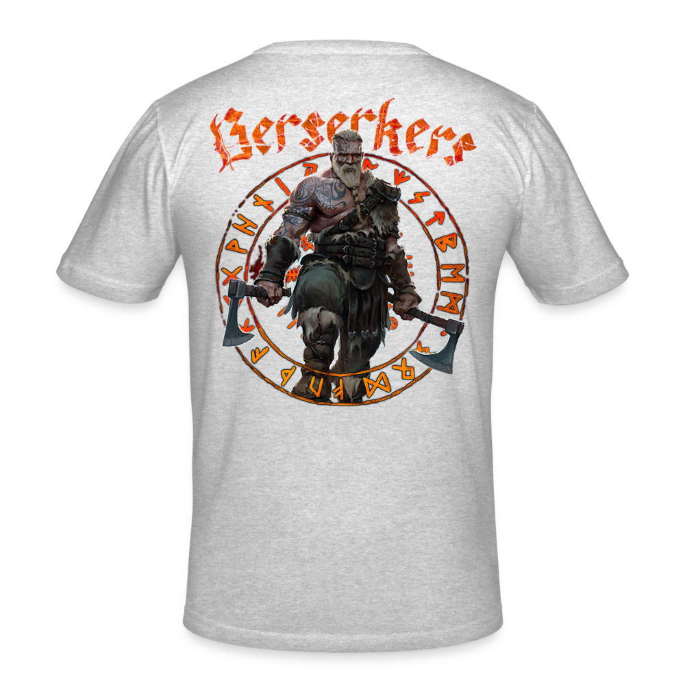 Männer Gildan Heavy Kurzarm T-Shirt Streetwear Berserkers - Grau meliert