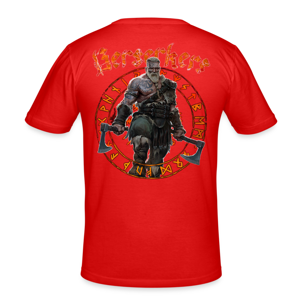Männer Gildan Heavy Kurzarm T-Shirt Streetwear Berserkers - Rot