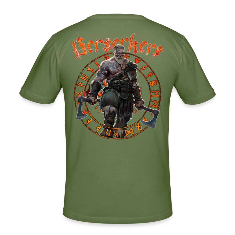 Männer Gildan Heavy Kurzarm T-Shirt Streetwear Berserkers - Militärgrün