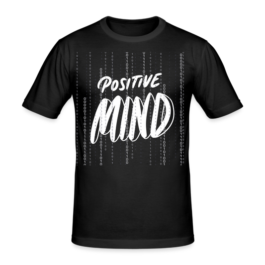 Männer Gildan Heavy Kurzarm T-Shirt Streetwear Positive Mind - Schwarz