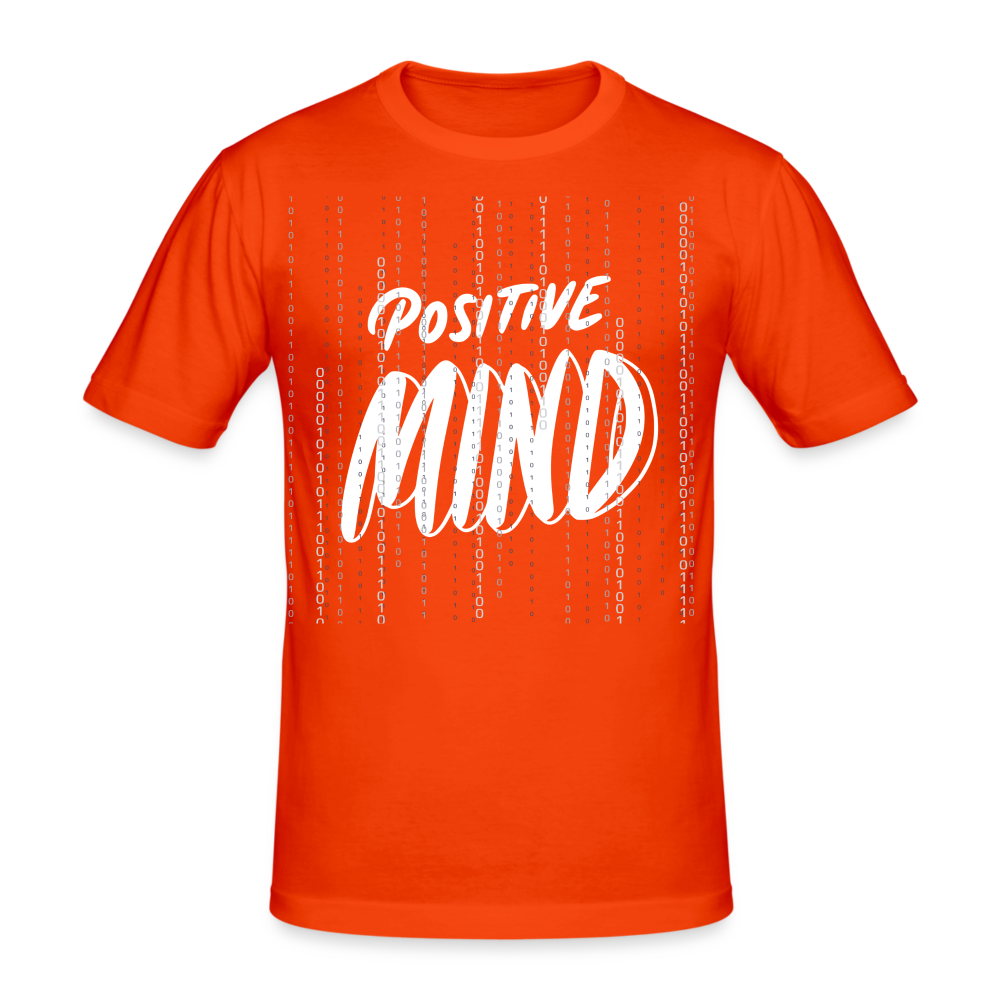 Männer Gildan Heavy Kurzarm T-Shirt Streetwear Positive Mind - kräftig Orange