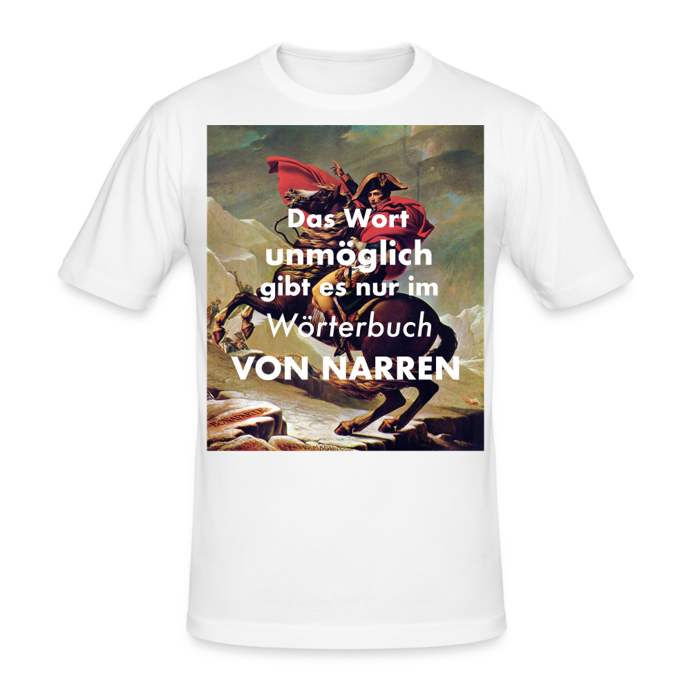 Männer Gildan Heavy Kurzarm T-Shirt Streetwear Das Wort Unmöglich - weiß