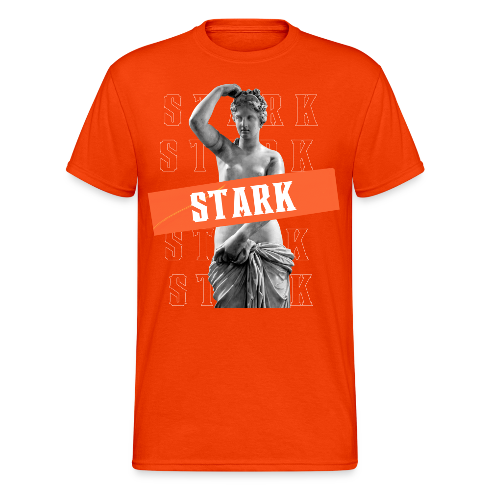 Fashion Herren Gildan Heavy T-Shirt Rundhals Unisex Streetwear - kräftig Orange