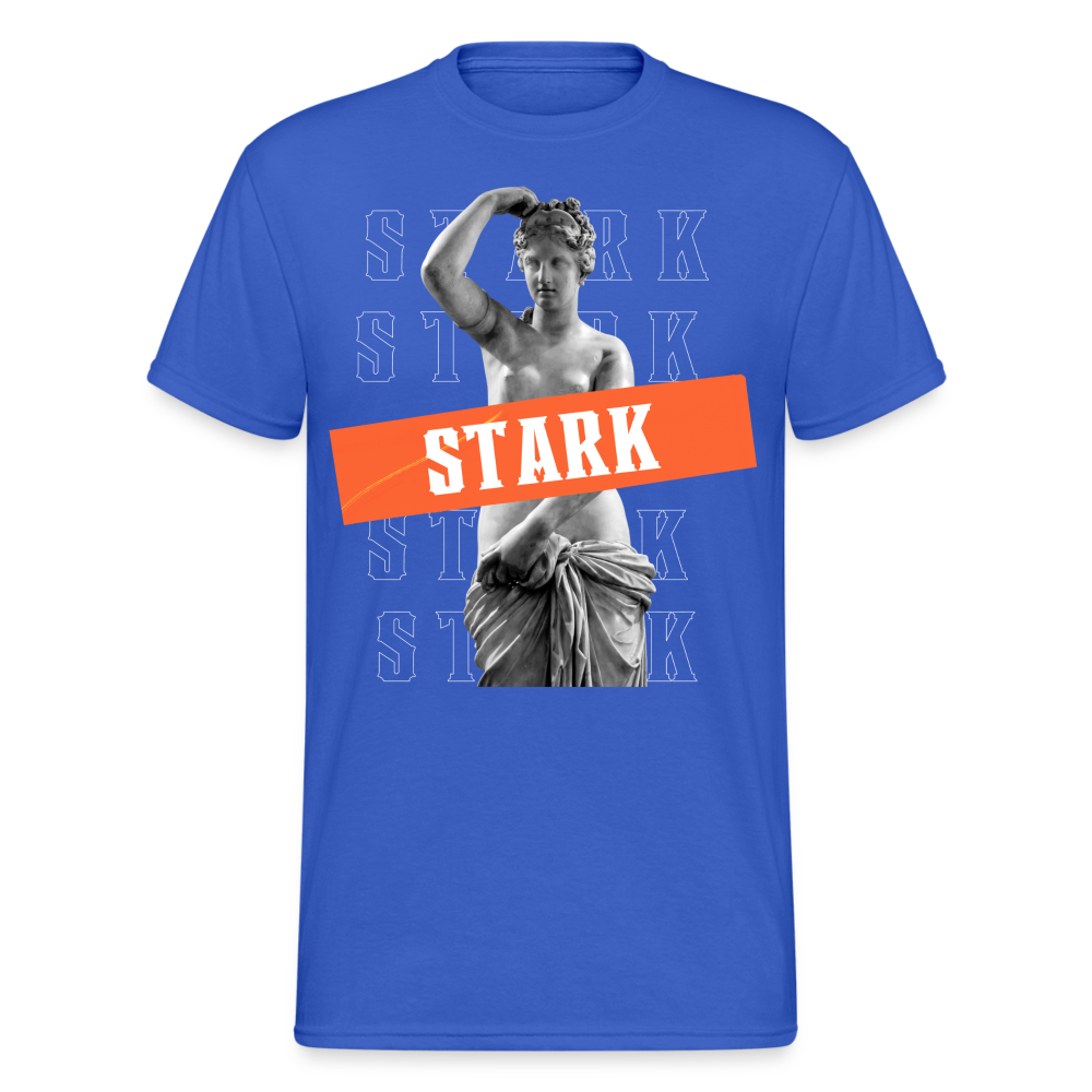 Fashion Herren Gildan Heavy T-Shirt Rundhals Unisex Streetwear - Königsblau