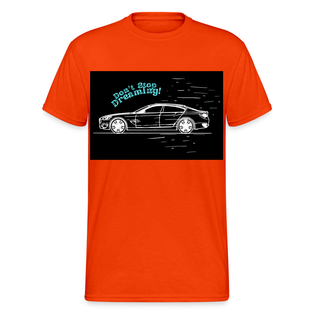 Fashion Herren Gildan Heavy T-Shirt Rundhals Unisex Streetwear - kräftig Orange