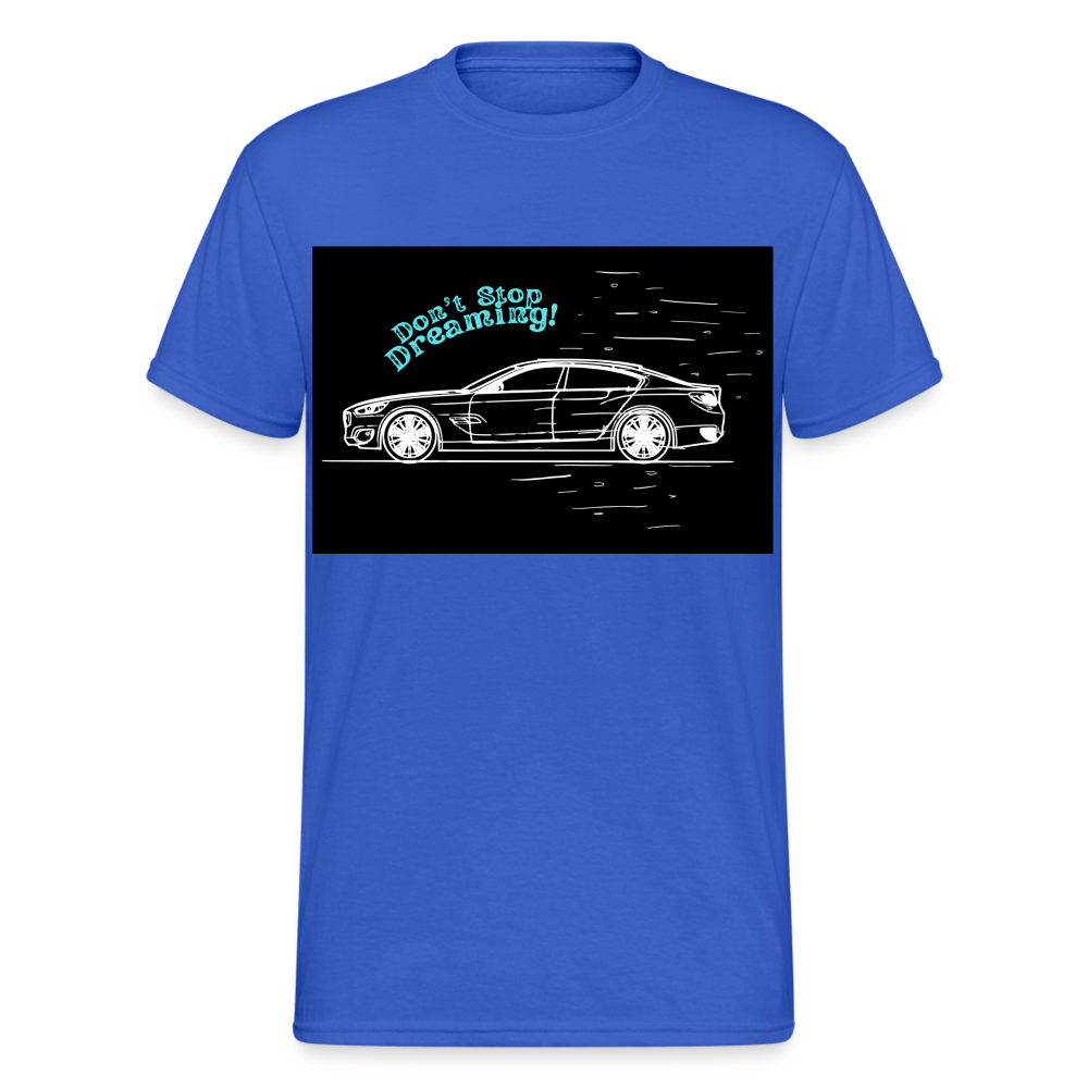 Fashion Herren Gildan Heavy T-Shirt Rundhals Unisex Streetwear - Königsblau
