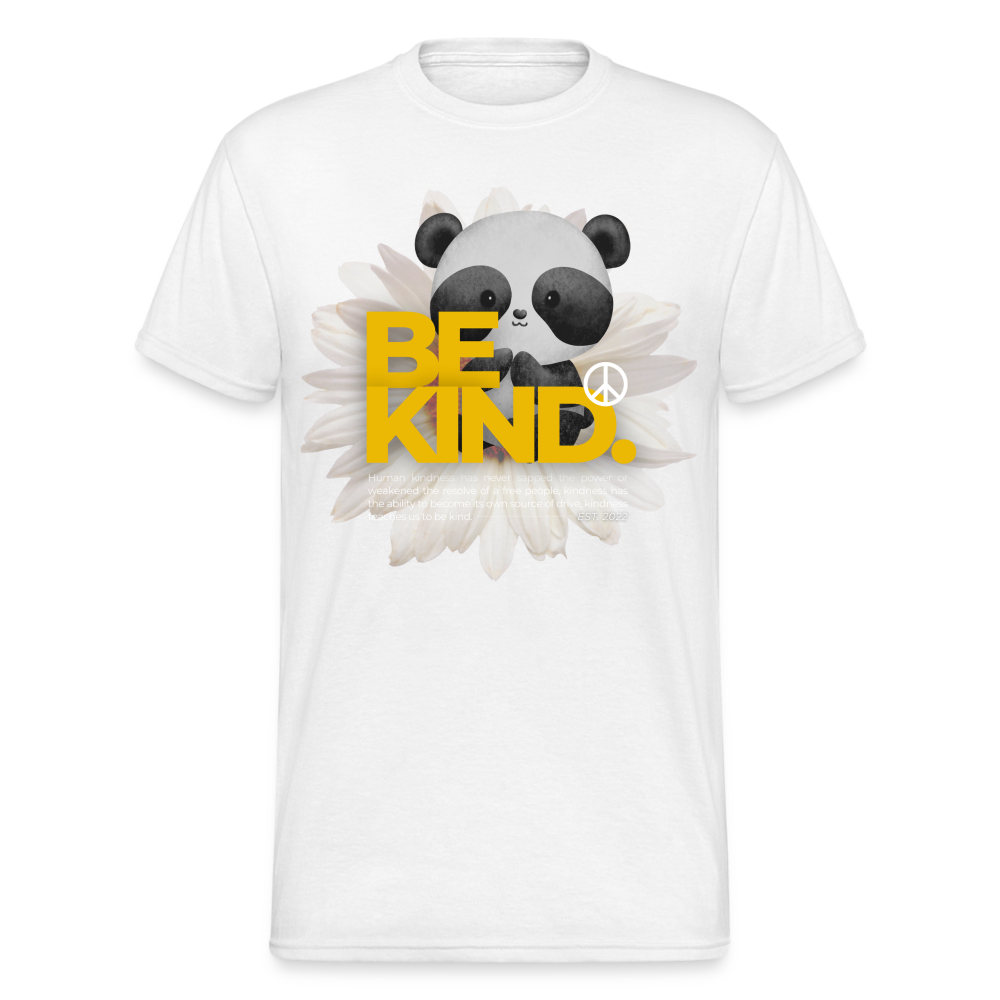 Fashion Herren Gildan Heavy T-Shirt Rundhals Unisex Streetwear - weiß