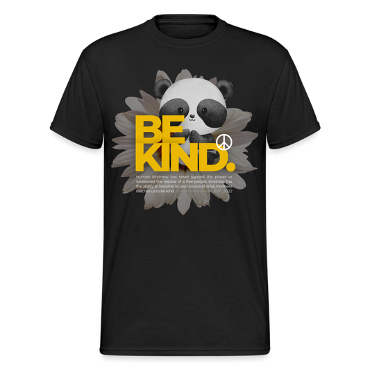 Fashion Herren Gildan Heavy T-Shirt Rundhals Unisex Streetwear - Schwarz