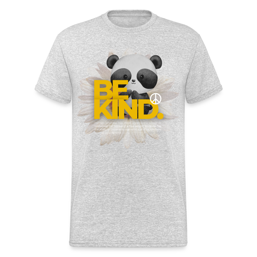 Fashion Herren Gildan Heavy T-Shirt Rundhals Unisex Streetwear - Grau meliert