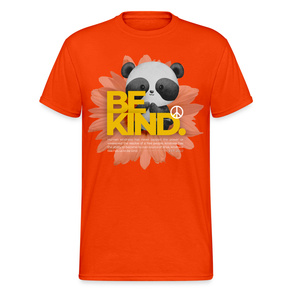 Fashion Herren Gildan Heavy T-Shirt Rundhals Unisex Streetwear - kräftig Orange