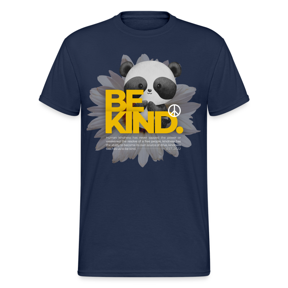 Fashion Herren Gildan Heavy T-Shirt Rundhals Unisex Streetwear - Navy