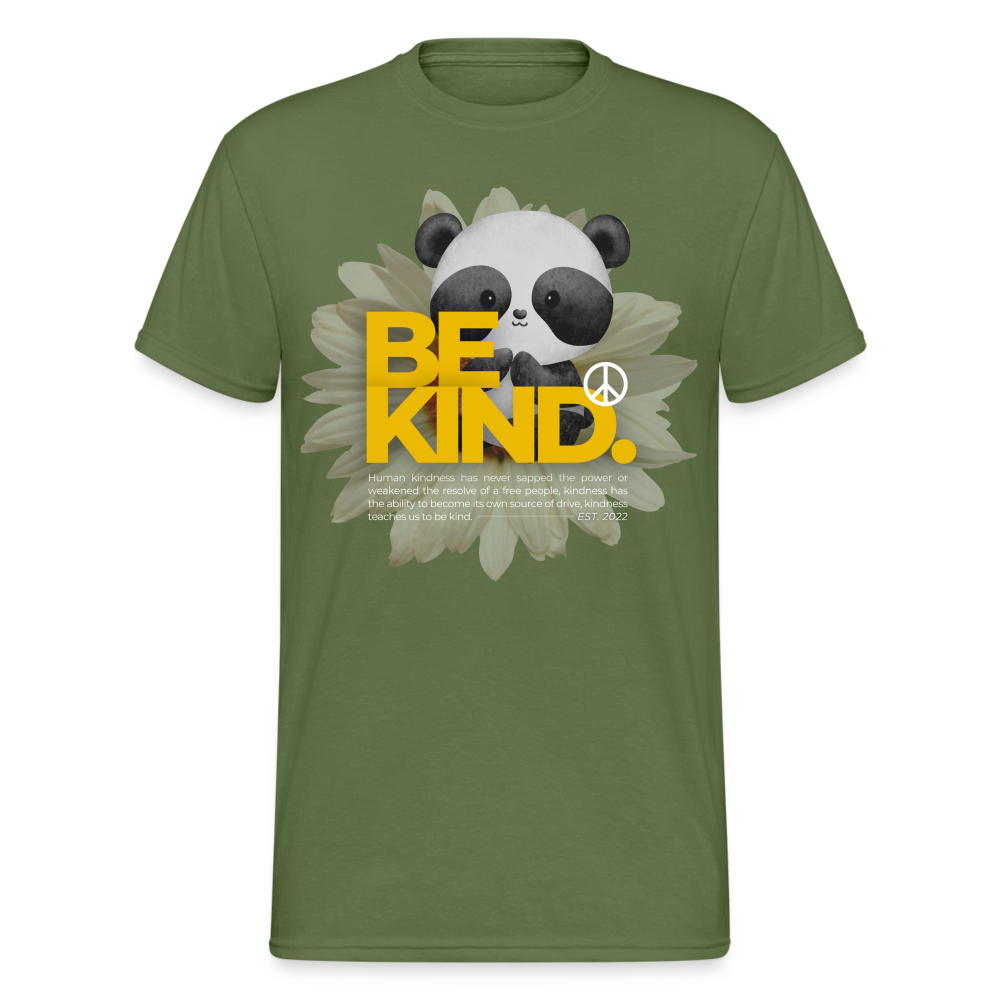 Fashion Herren Gildan Heavy T-Shirt Rundhals Unisex Streetwear - Militärgrün