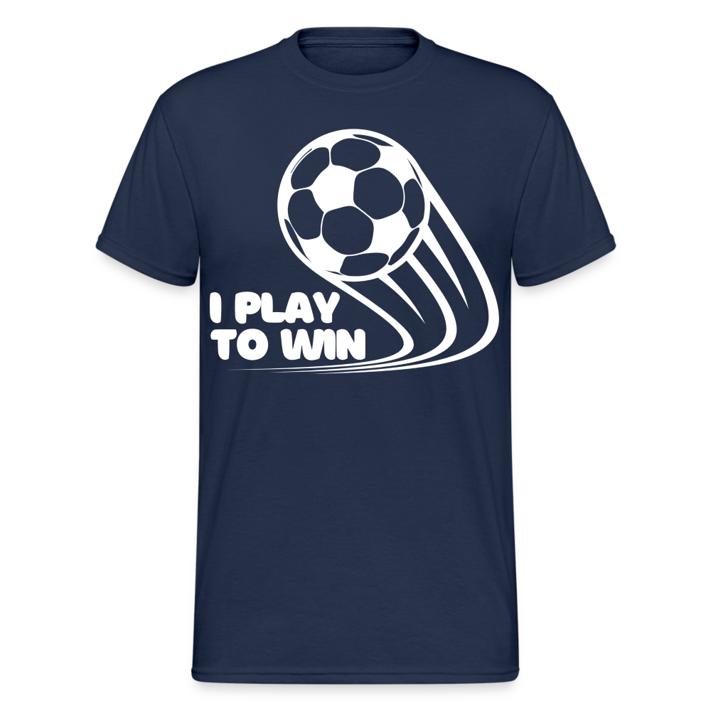 Fashion Herren Gildan Heavy T-Shirt Rundhals Unisex Streetwear - Navy
