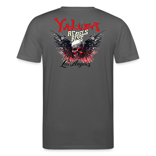 Herren Bio-T-Shirt  Yakuza Rundhals Unisex Streetwear Stanley & Stella 100% Baumwolle - Anthrazit