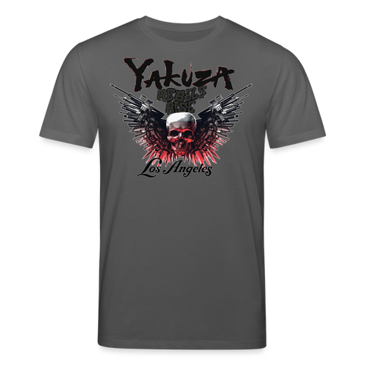 Herren Bio-T-Shirt Yakuza Rundhals Unisex Streetwear Stanley & Stella 100% Baumwolle - Anthrazit