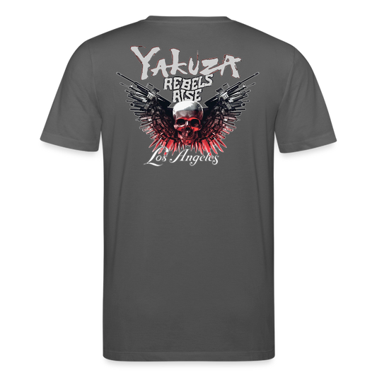 Herren Bio-T-Shirt Yakuza Rundhals Unisex Streetwear Stanley & Stella 100% Baumwolle - Anthrazit