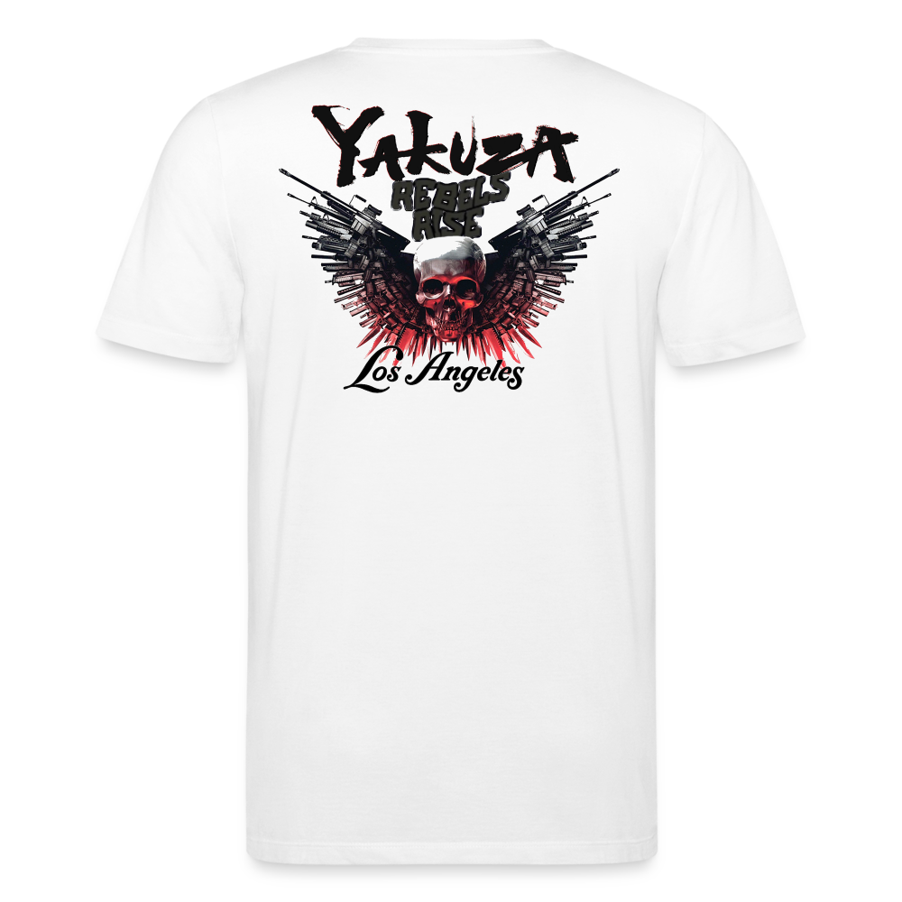 Herren Bio-T-Shirt Yakuza Rundhals Unisex Streetwear Stanley & Stella 100% Baumwolle - weiß