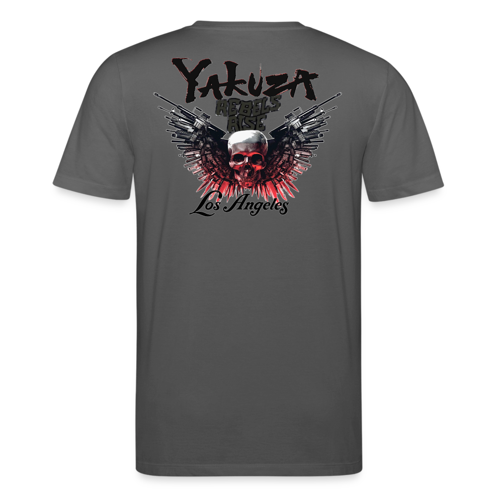 Herren Bio-T-Shirt Yakuza Rundhals Unisex Streetwear Stanley & Stella 100% Baumwolle - Anthrazit