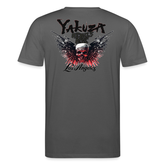 Herren Bio-T-Shirt Yakuza Rundhals Unisex Streetwear Stanley & Stella 100% Baumwolle - Anthrazit