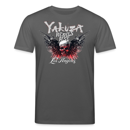 Herren Bio-T-Shirt Yakuza Rundhals Unisex Streetwear Stanley & Stella 100% Baumwolle - Anthrazit