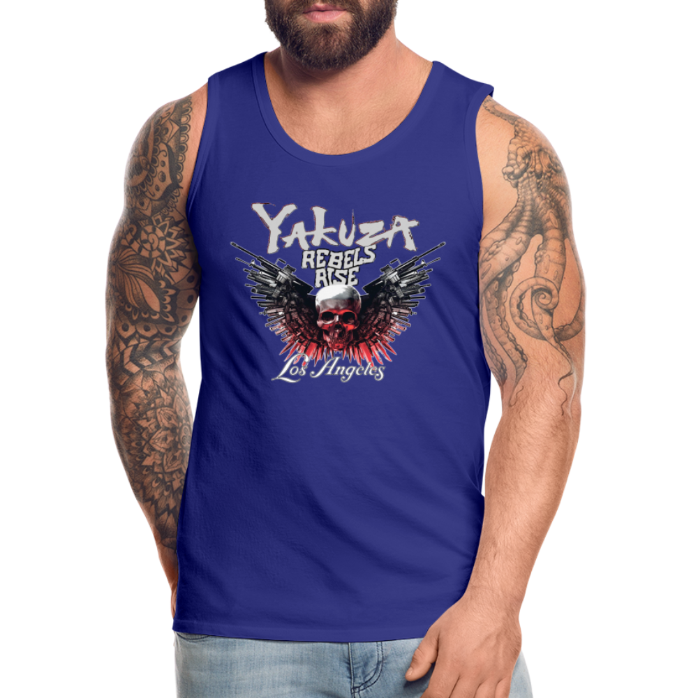 Männer Premium Tanktop T-Shirt Yakuza Muskelshirt Achselshirt - Königsblau