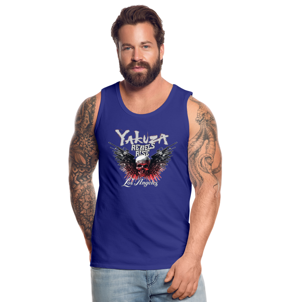 Männer Premium Tanktop T-Shirt Yakuza Muskelshirt Achselshirt - Königsblau