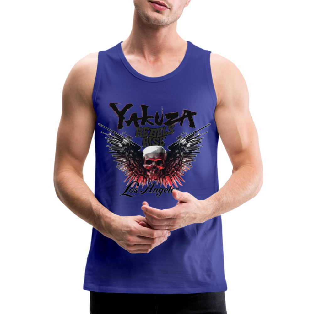 Männer Premium Tanktop T-Shirt Yakuza Muskelshirt Achselshirt - Königsblau