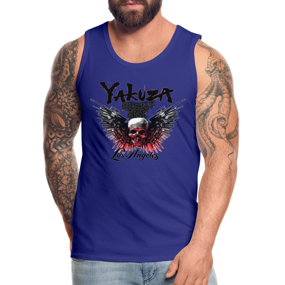 Männer Premium Tanktop T-Shirt Yakuza Muskelshirt Achselshirt - Königsblau