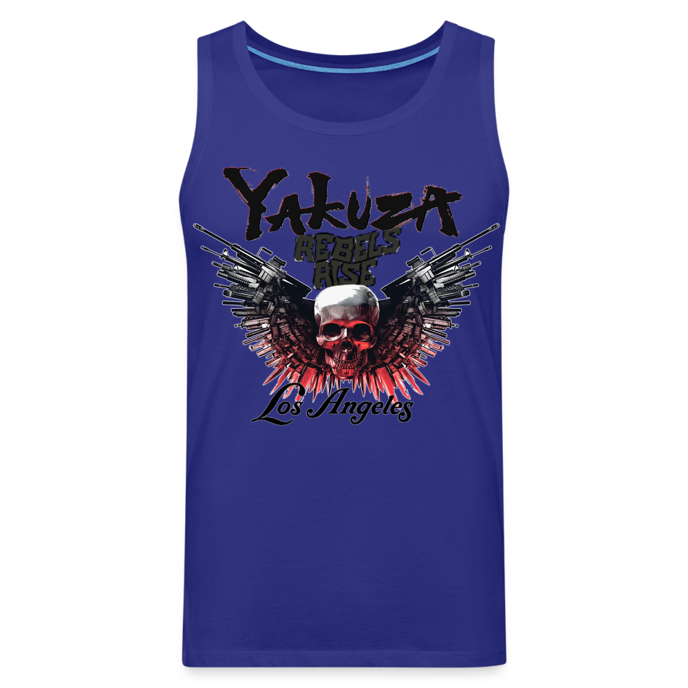 Männer Premium Tanktop T-Shirt Yakuza Muskelshirt Achselshirt - Königsblau