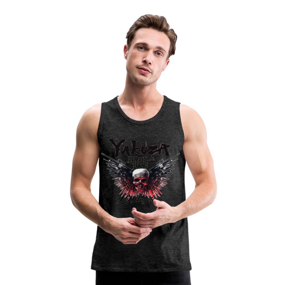 Männer Premium Tanktop T-Shirt Yakuza Muskelshirt Achselshirt - Anthrazit