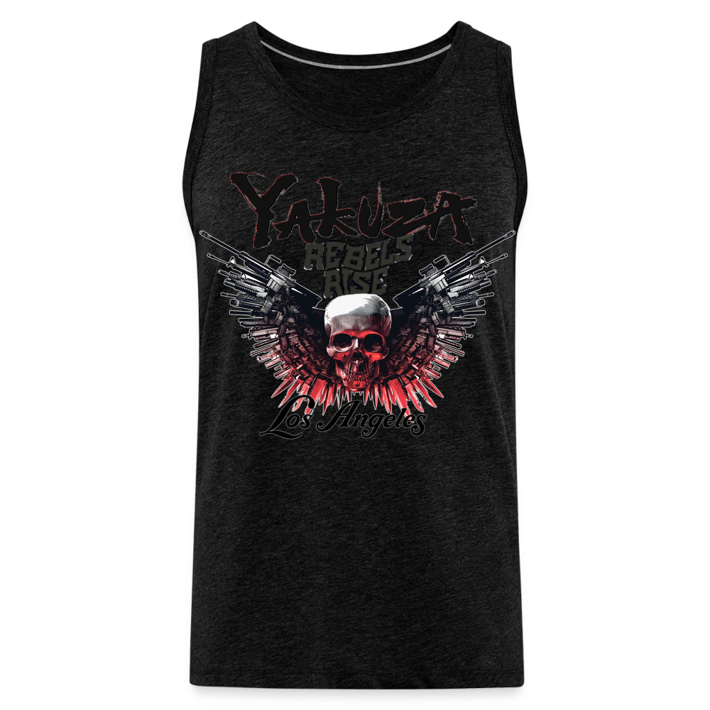 Männer Premium Tanktop T-Shirt Yakuza Muskelshirt Achselshirt - Anthrazit