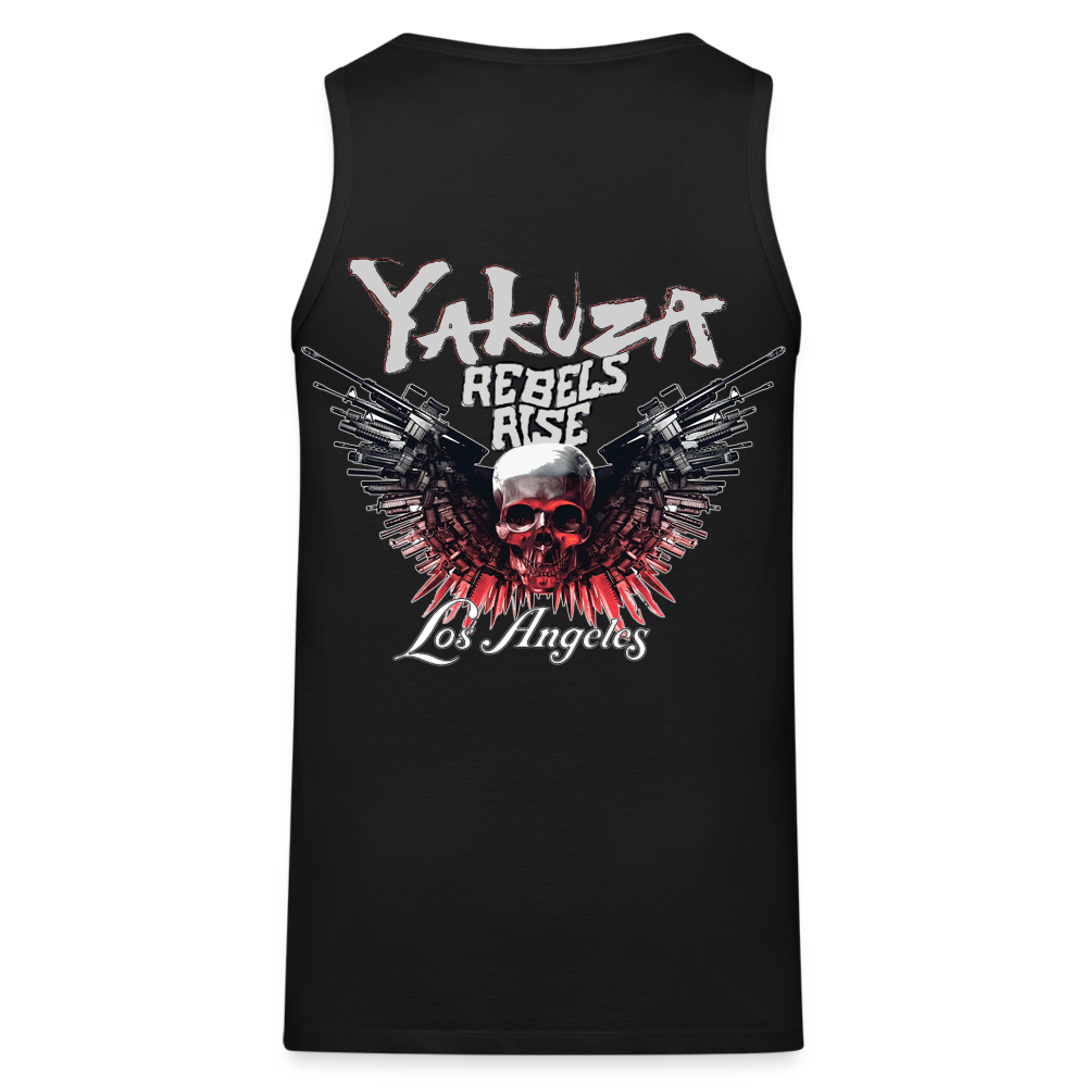 Männer Premium Tanktop T-Shirt Yakuza Muskelshirt Achselshirt - Schwarz