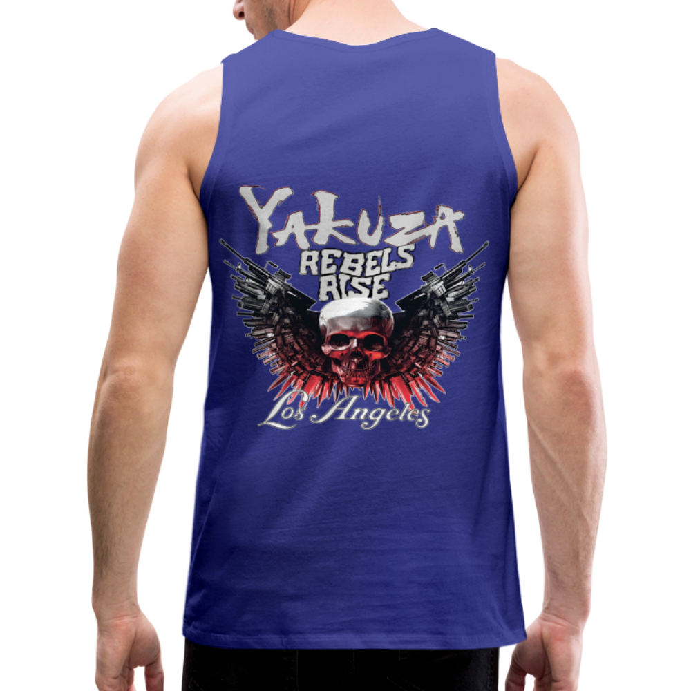 Männer Premium Tanktop T-Shirt Yakuza Muskelshirt Achselshirt - Königsblau