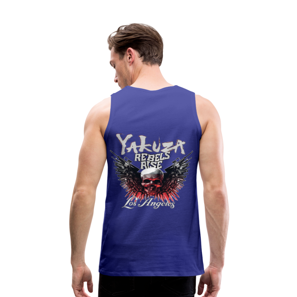 Männer Premium Tanktop T-Shirt Yakuza Muskelshirt Achselshirt - Königsblau