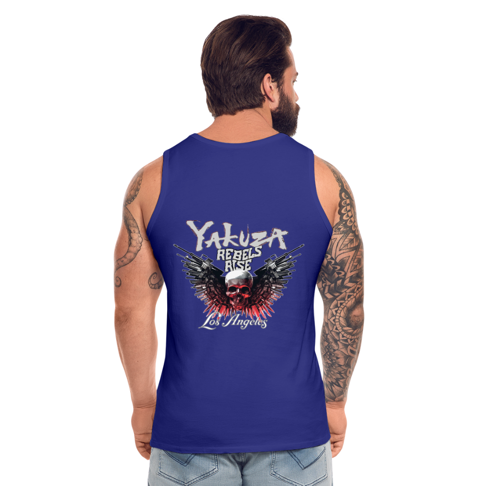 Männer Premium Tanktop T-Shirt Yakuza Muskelshirt Achselshirt - Königsblau