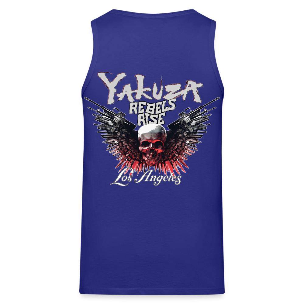 Männer Premium Tanktop T-Shirt Yakuza Muskelshirt Achselshirt - Königsblau