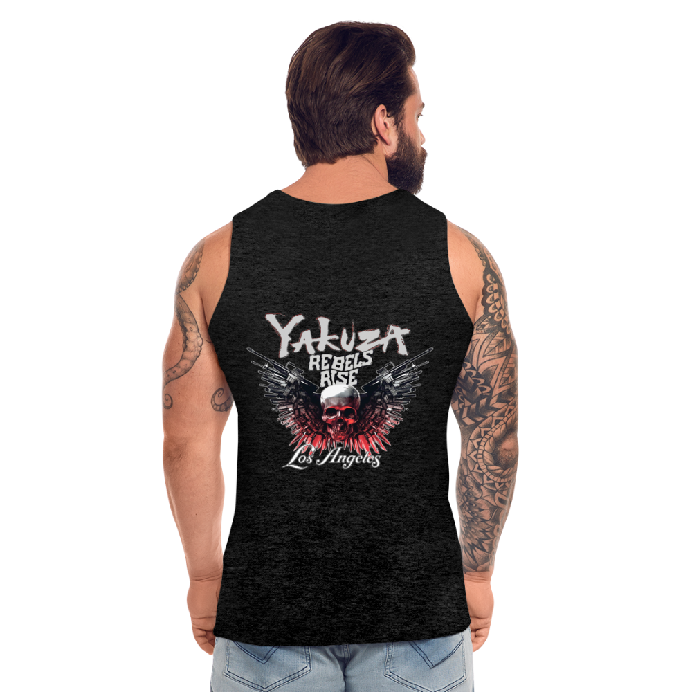 Männer Premium Tanktop T-Shirt Yakuza Muskelshirt Achselshirt - Anthrazit