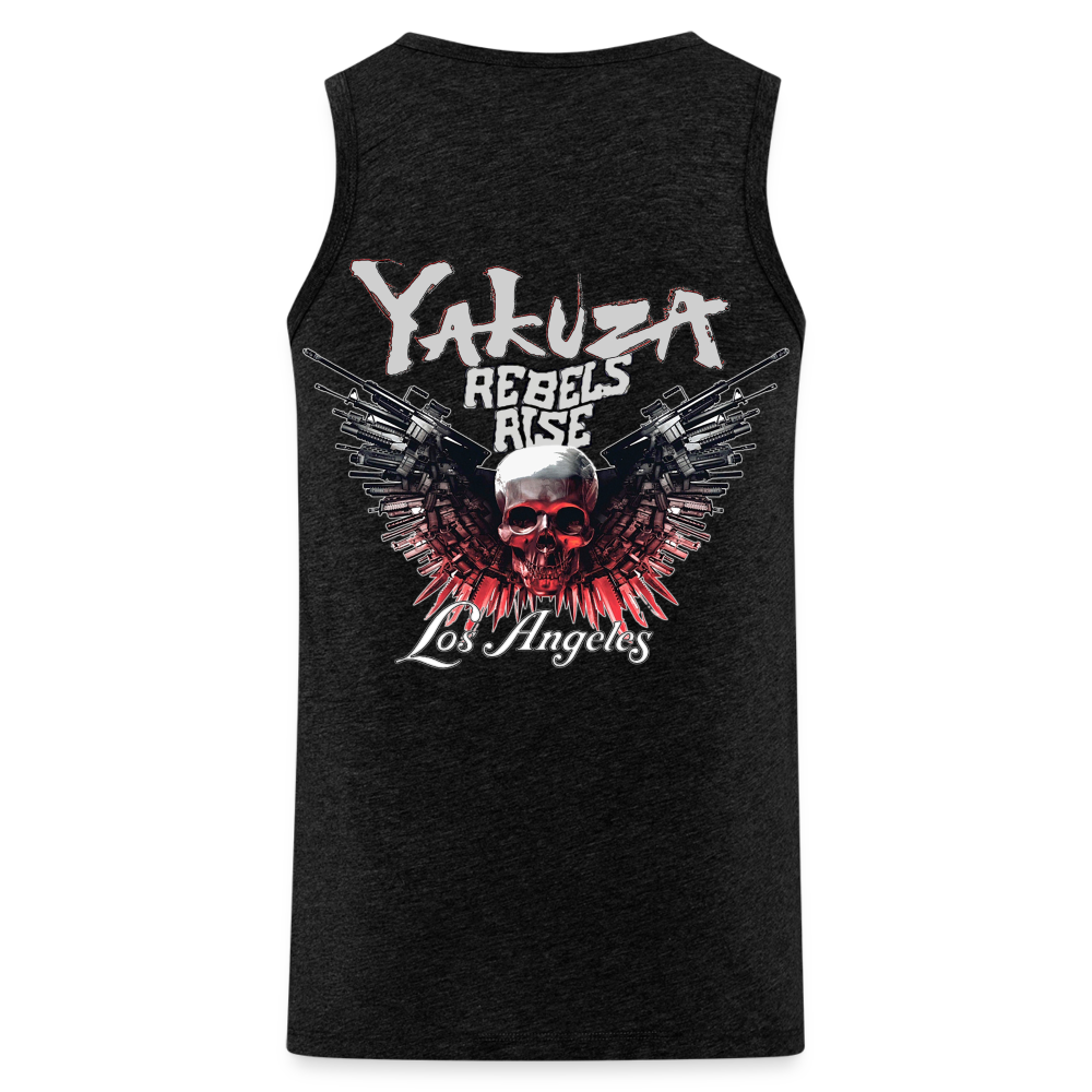 Männer Premium Tanktop T-Shirt Yakuza Muskelshirt Achselshirt - Anthrazit