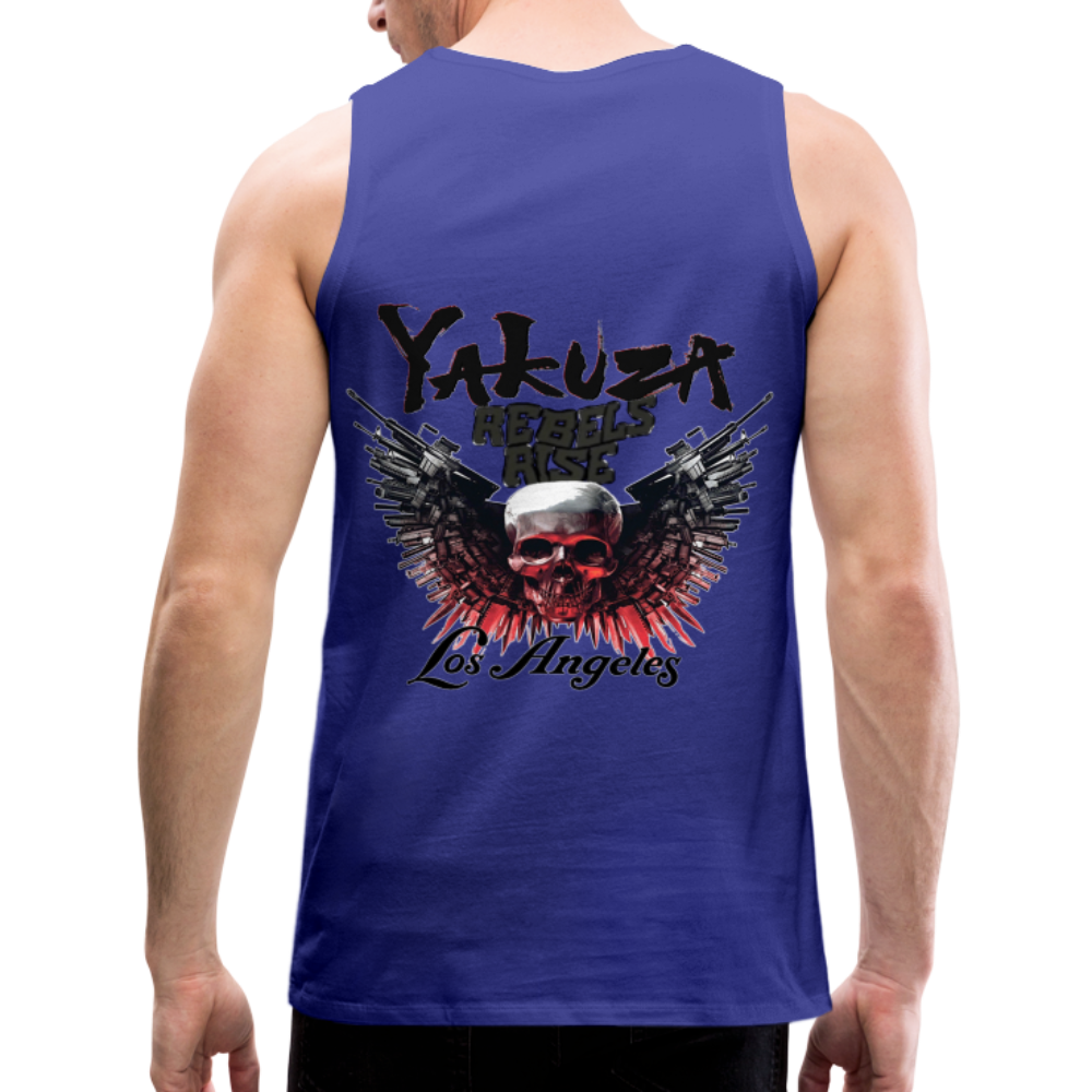 Männer Premium Tanktop T-Shirt Yakuza Muskelshirt Achselshirt - Königsblau