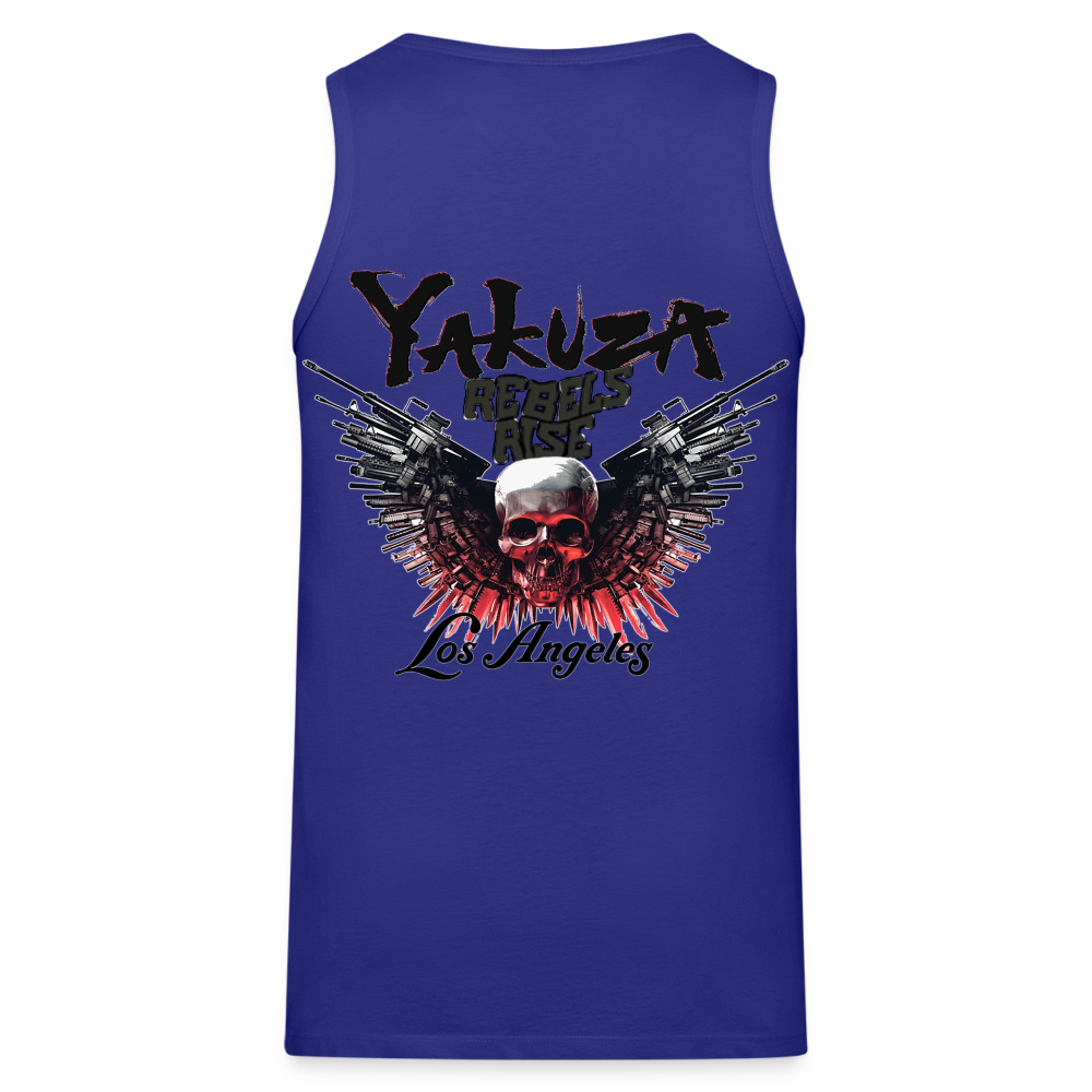 Männer Premium Tanktop T-Shirt Yakuza Muskelshirt Achselshirt - Königsblau