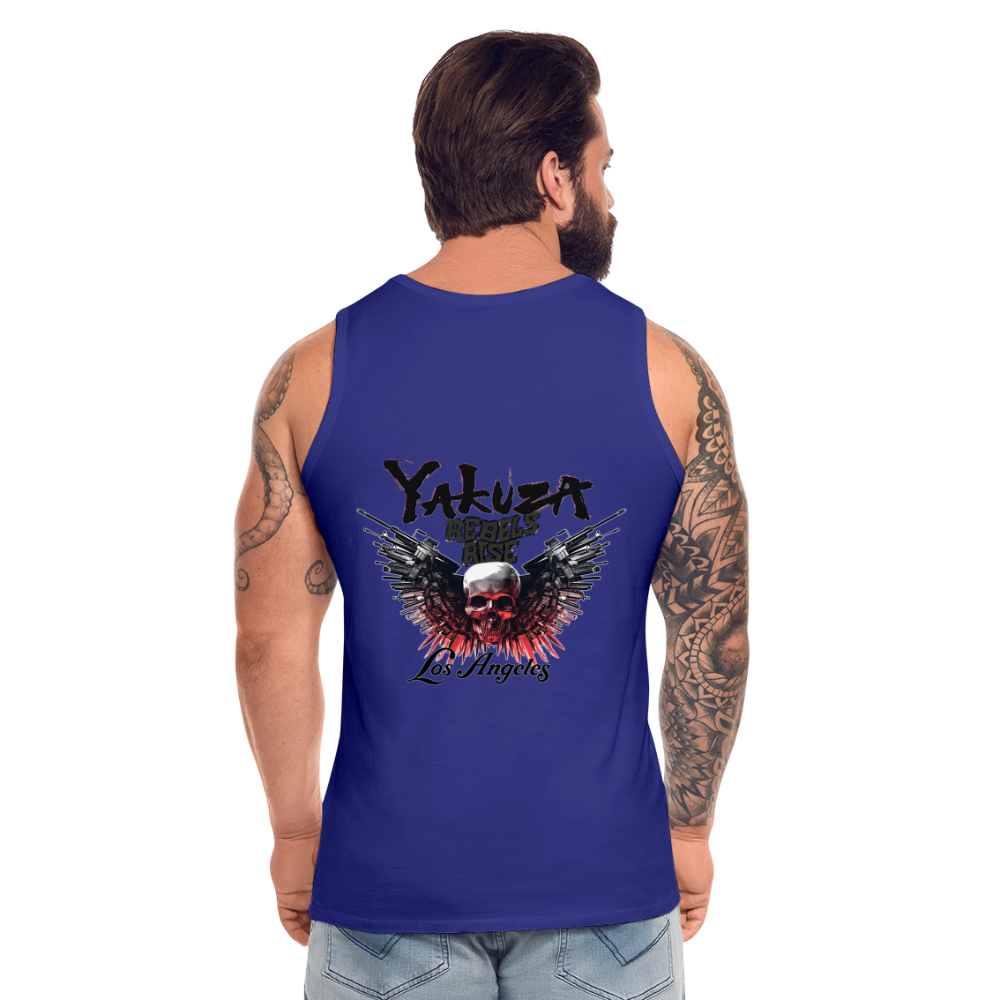 Männer Premium Tanktop T-Shirt Yakuza Muskelshirt Achselshirt - Königsblau
