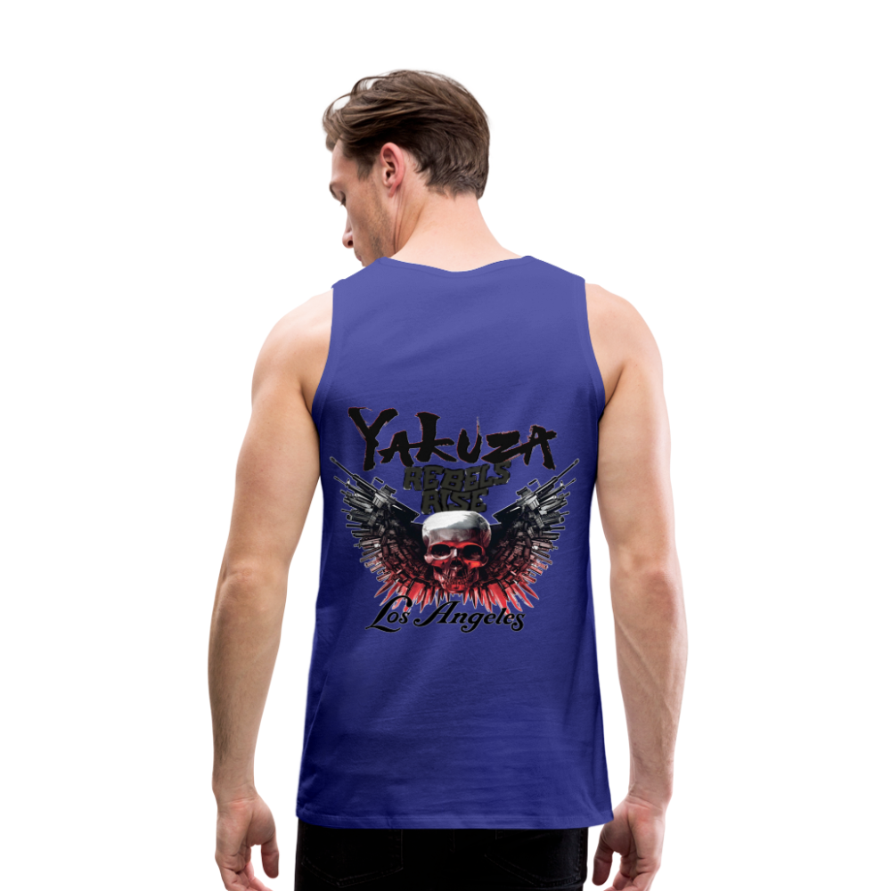Männer Premium Tanktop T-Shirt Yakuza Muskelshirt Achselshirt - Königsblau