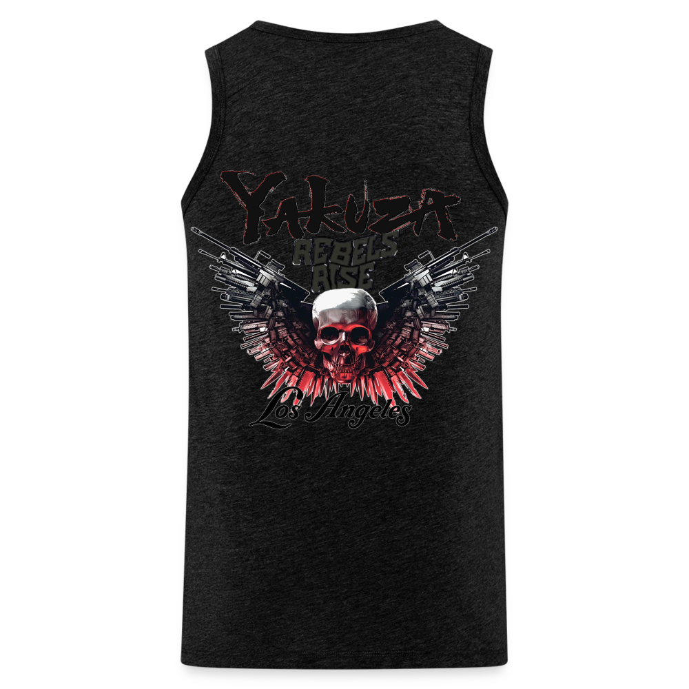 Männer Premium Tanktop T-Shirt Yakuza Muskelshirt Achselshirt - Anthrazit