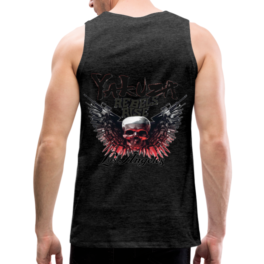 Männer Premium Tanktop T-Shirt Yakuza Muskelshirt Achselshirt - Anthrazit